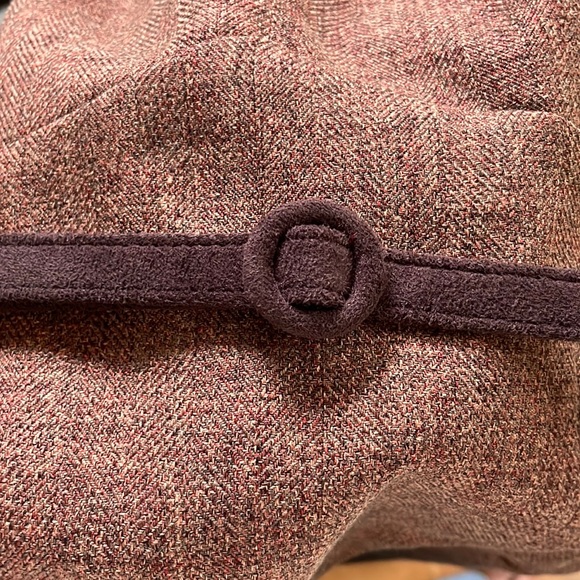 NWT Anthropologie Rust-Brown Tweed Strapless Corset Dress - Size 4 - Picture 7 of 11